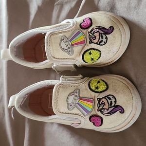 Unicorn Alien Slip-On Glitter Vans